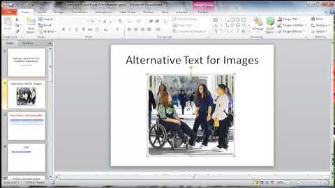 Alternative Text for Images Power Point
