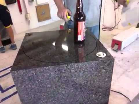 65835 Black Star Granite Laminate Pedestal With Turntable Youtube
