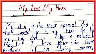 essay on my dad my hero