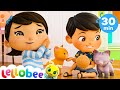 Three Little KITTENS! | Lellobee: Nursery Rhymes & Baby Songs | Learning Videos For Kids