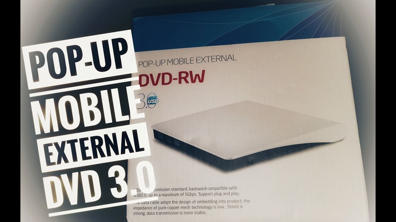 Pop-up Mobile External DVD 3.0