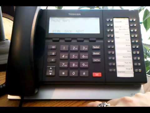 How to Change the Name on Toshiba Telephones ACC Telecom Video - YouTube