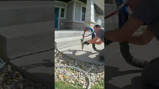 Slabjacking Sidewalk using Polyurethane Foam! 2.5