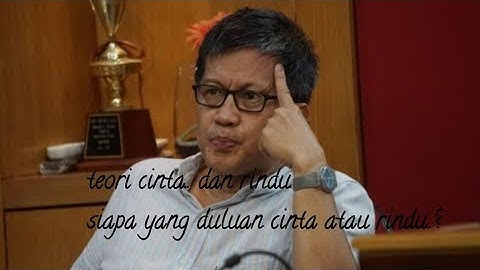 PUISI RINDU OLEH Rocky Gerung