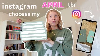 instagram (blindly) chooses my APRIL tbr 📖📲✨