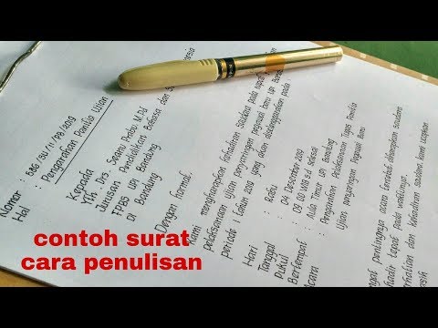 Video: Cara Membuat Pemberitahuan Mengenai Surat