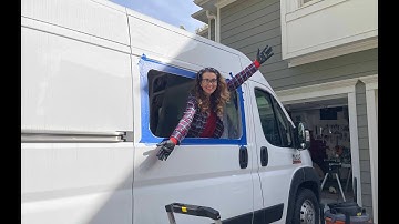 Installing a CRLSliding Door Window: Part 10 - RAM Promaster 2500 Van Build