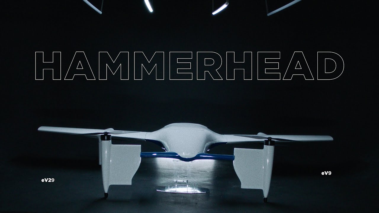 Hammerhead eV20. An autonomous eVTOL aircraft for middle-mile commercial and humanitarian delivery.