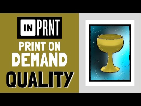 New Update InPRNT Print on Demand Quality Review - Art Prints, Cards \u0026 Phone Case