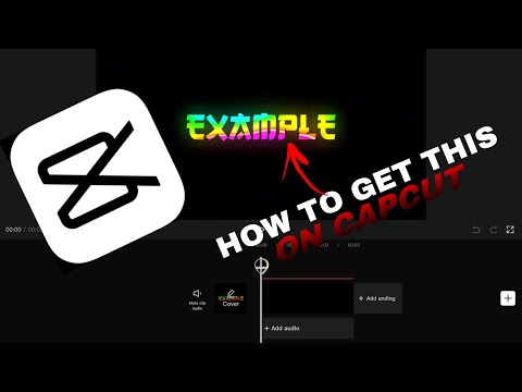 How to get anime rainbow text on capcut