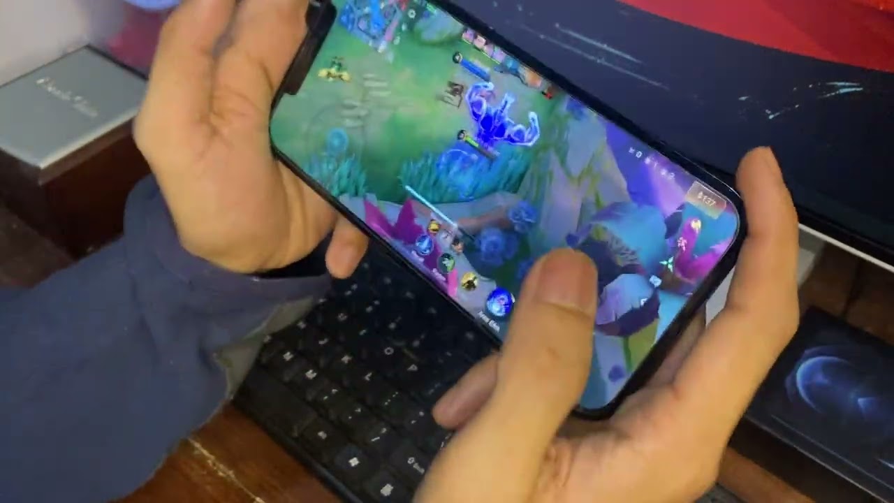 ASLI ENAK BANGET! TEST GAMING IPHONE 12 PRO MAX! ITest game mobile legends iphone 12 Pro Max 2025