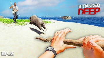 HUNTING for Food on a New Island - Stranded Deep Multiplayer #2