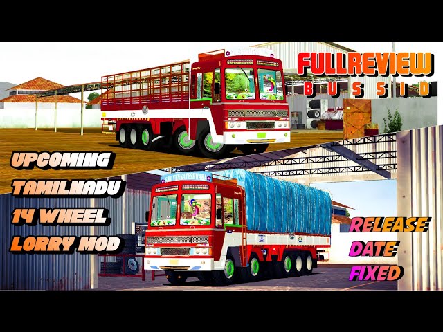 Upcoming Tamilnadu 14 Wheel Lorry Mod | Release Date Fixed Fullreview Bussid | #rsgamingupdates class=