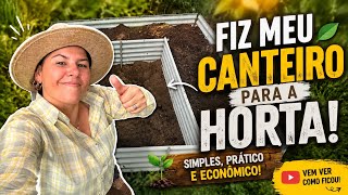 MUITO TRABALHO / CANTEIRO PRONTO / DIA DE LAVAR ROUPAS / A SEMANA COMEÇOU COM TUDO