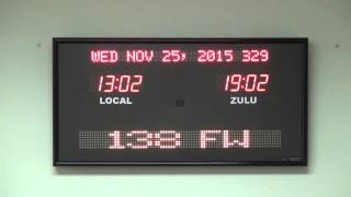 BRG Precision Product's  689B - 2 Zone, Fixed Zone, Time Zone Clock