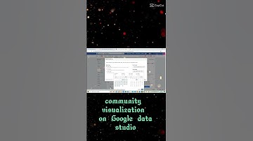 Community visualization on Google data  studio