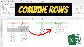 How to Combine Multiple Rows Into One Row in Excel
