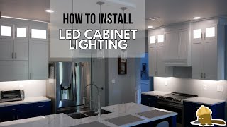 How to Install LED Under and Above Cabinet Lighting Hooked to a Wall Dimmer Switch