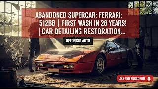 Abandoned Supercar: Ferrari 512bb | First Wash in 28 Years! | Car Detailing Restoration
