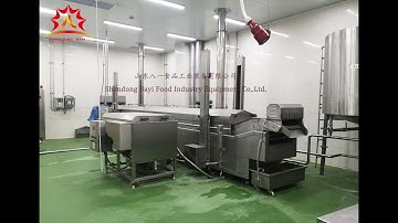Automatic Chicken Nuggets continuous Frying Machine