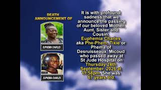 Euphemia Charles ~ Short Obituary