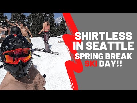 Shirtless Skiing for SPRING BREAK - YouTube