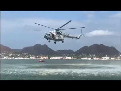 Personal de búsqueda y rescate realizó ejercicios navales en la Bahía de Guaymas, Sonora