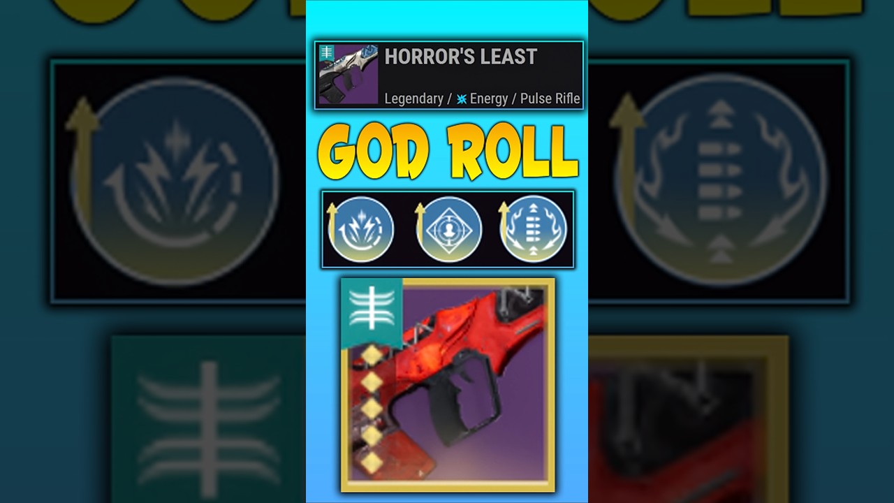 HORROR'S LEAST Pulse Rifle PvE God ! Destiny 2 Renegades.