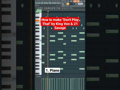 How to make "Don't Play That" by King Von & 21 Savage in FL Studio #shorts