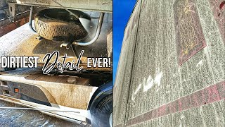 DIRTIEST Truck Cleaning EVER! Complete Disaster Truck Detailing Transformation!