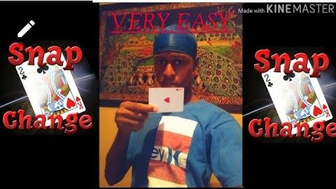 SNAP CHANGE CARD TRICK (TUTORIAL) CARD VISUALLY CHANGES (NEW VERSION)
