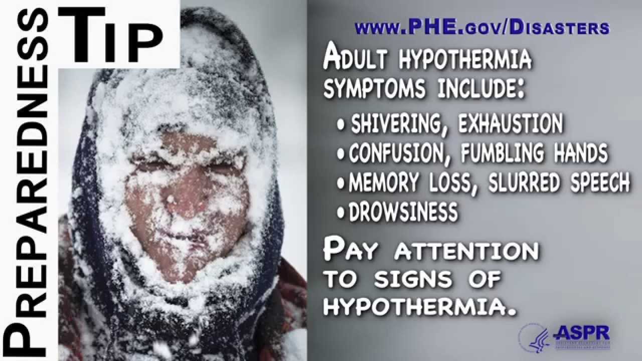 Preparedness Tip Hypothermia Signs YouTube