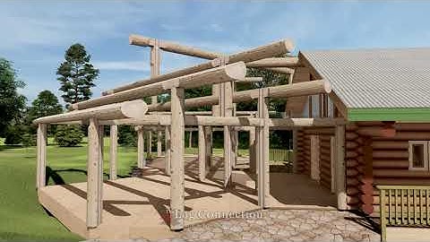 Louisiana log home addition.