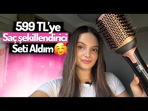 A101'den 599 TL'ye 5'i 1 arada saç şekillendirici aldım😍 ( Aprilla AHS2038)