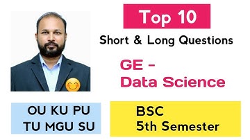 Data Science GE Belangrijke vragen 2025-26 BSc 5e V Sem Datastructuren en algoritmen Imp OU KU TU