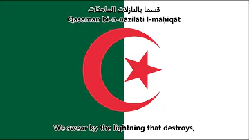National Anthem Of Algeria Arabic English 
