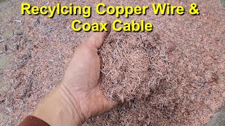 Recycling Coax Cable & Copper Wire by mbmmllc 38,613 views 2 months ago 5 minutes, 9 seconds