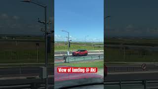 View of landing @ Auckland Airport