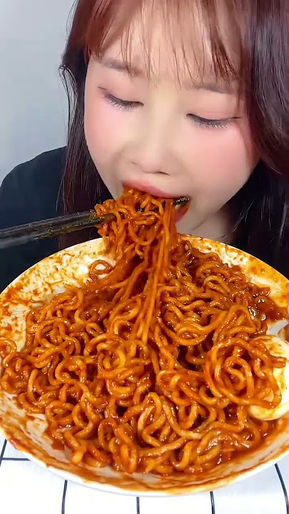 This, Eating Spicy Noodles ,Eat Challenger, #asmr #mukbang #shorts #eatingnoodles