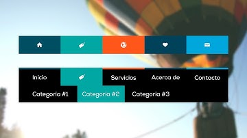 Como hacer un menú de navegación desplegable con Animaciones CSS3
