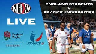 LIVE RUGBY: ENGLAND STUDENTS vs FRANCE UNIVERSITIES | INTERNATIONAL RUGBY UNION