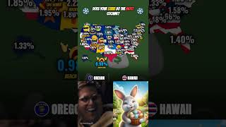 Does your state do the most cocaine? #americapill #redvsblue #factcheck #shorts