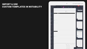 Import and use custom PDF templates (from Etsy to Notability)