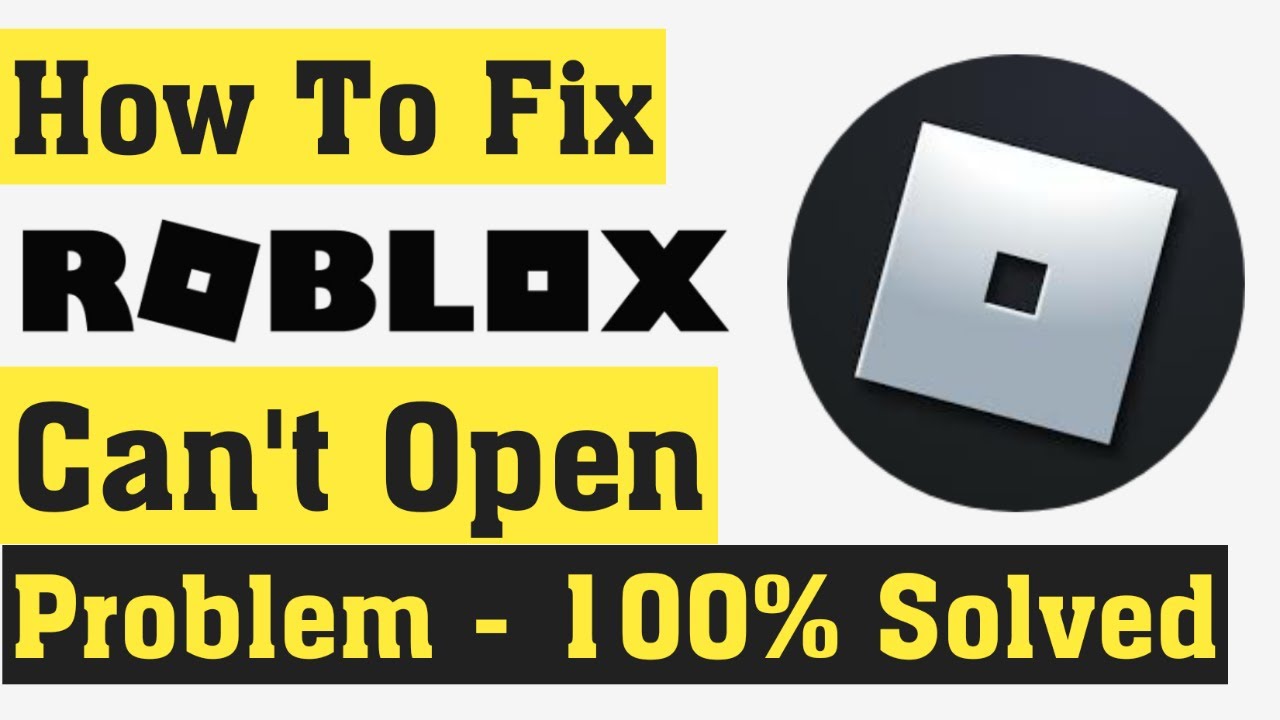 cant open roblox