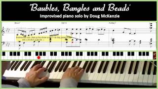 Video thumbnail of "'Baubles, Bangles and Beads' - Jazz piano tutorial"