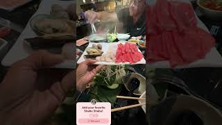 Eating Shabu shabu Hot pot #hotpot #food