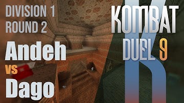 Kombat Duel 9 - Div 1 - Andeh vs Dago (QuakeWorld Duel)