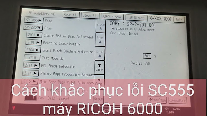 Vedeo hướng dẫn sửa lỗi 555 máy photocopy ricoh 2075
