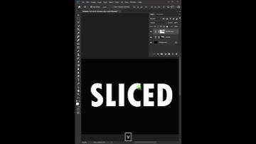 Sliced Text Effects In Photoshop #shorts #photoshop