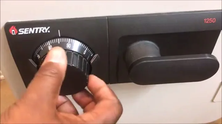 How To Open A Sentry Safe Three (3) Number Dial Combination Lock Model 1250